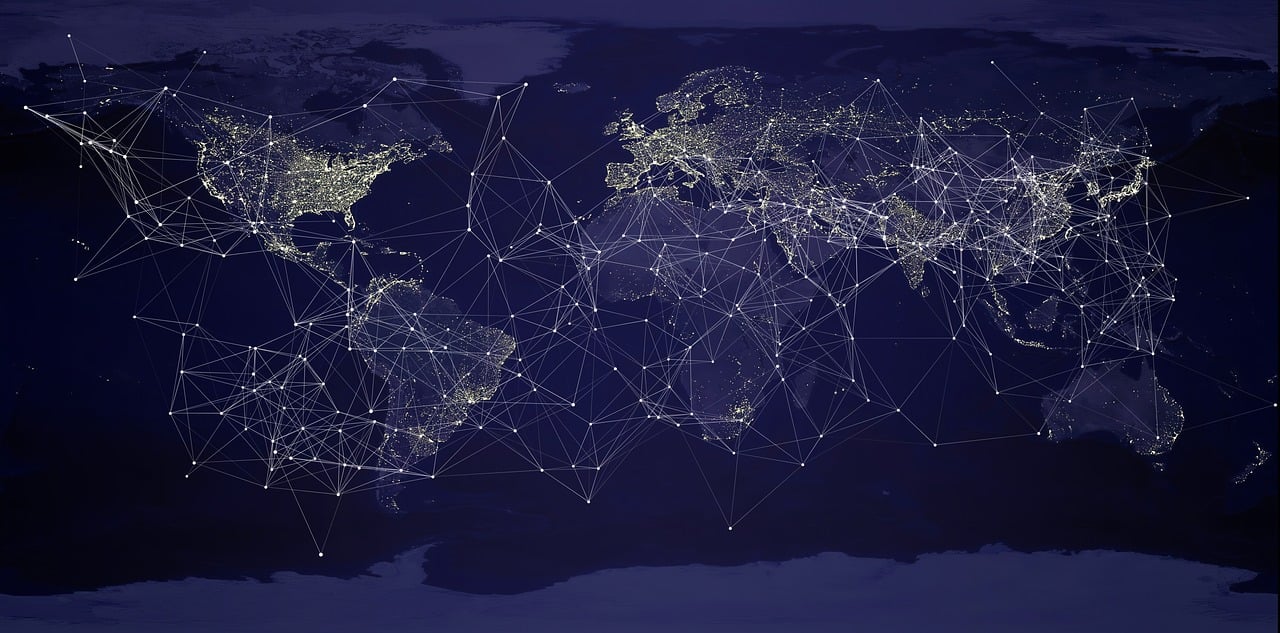 earth, globalisation, network