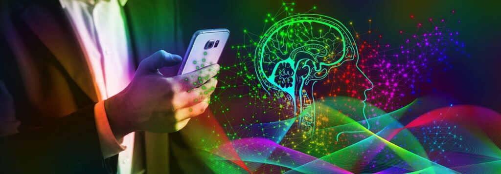 smartphone, brain, control, KI, Künstlische Inteliegenz